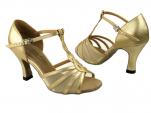 dansschoenen licht goud lederen van  